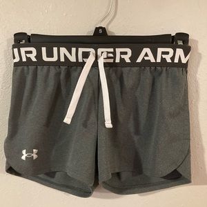 Grey Under Armour Shorts, Girls Small